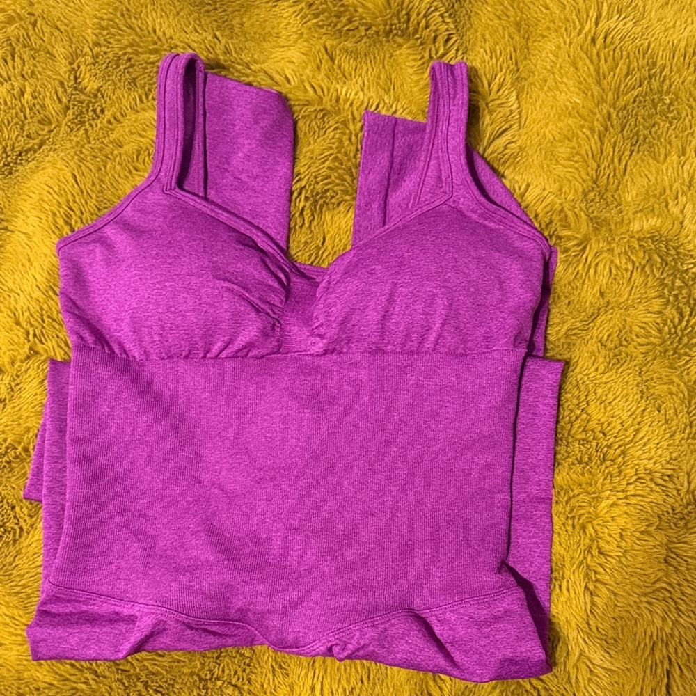 Vibrant Purple Shape Seamless Bodysuit